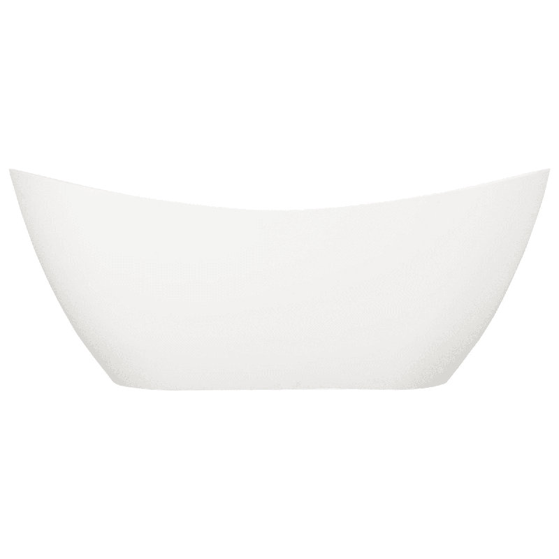 Sheba 72" Solid Surface Soaking Double Slipper Freestanding Tub with Integrated Drain and Overflow