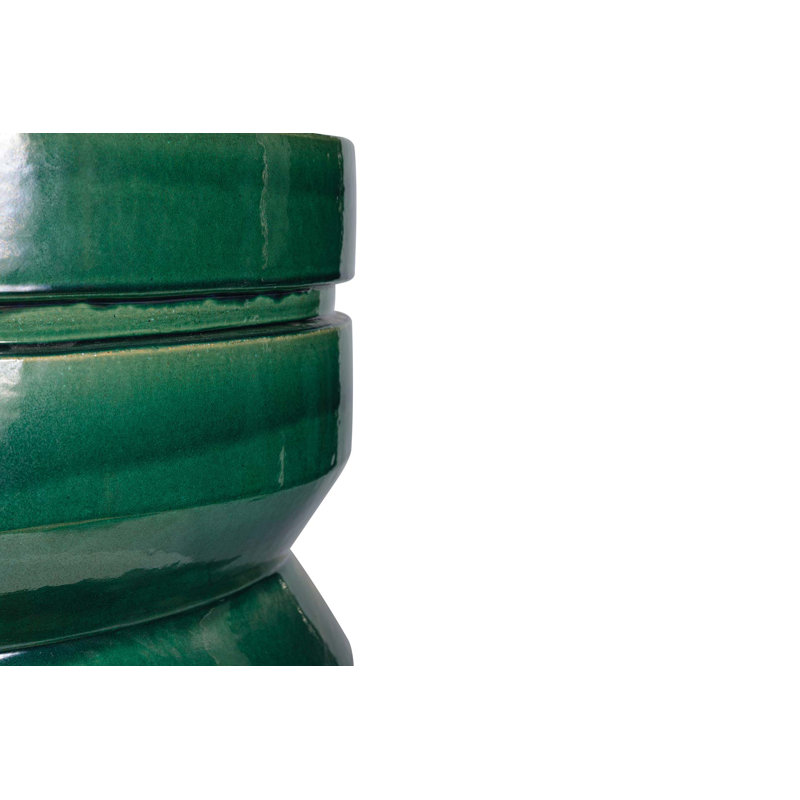 Provenance Signature Outdoor Round Side Table, Emerald