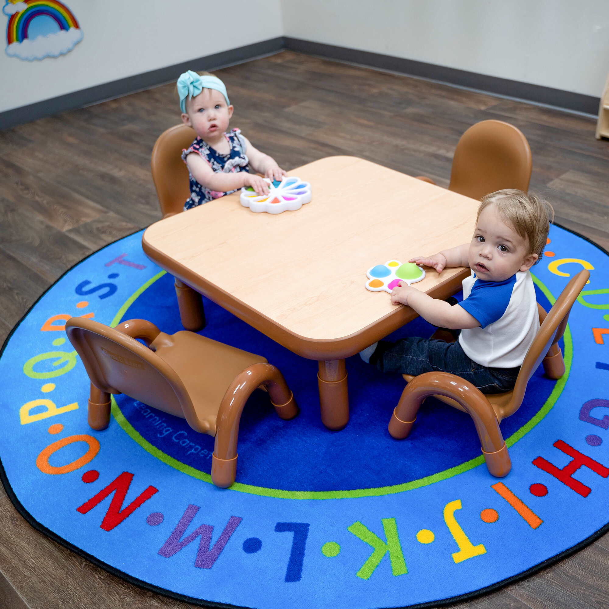 Infant Round Wooden Table & Chairs Package