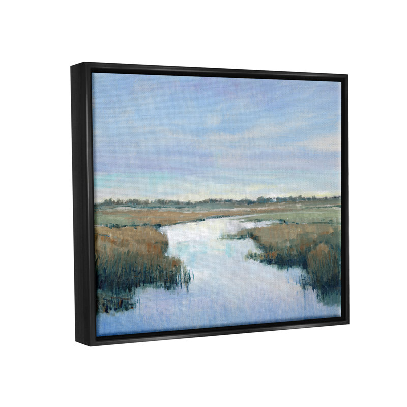 Paysage de campagne et de campagne par Tim Ottoole - Peinture sur toile, H 17 po x l 21 po x P 1,7 po