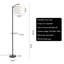 180cm Polished Torchiere Floor Lamp