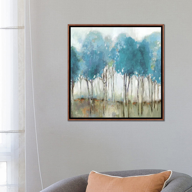 "Misty Meadow I" par Allison Pearce, reproduction d’art, H 26 po x l 26 po x P 1,5 po, Pas de tapis