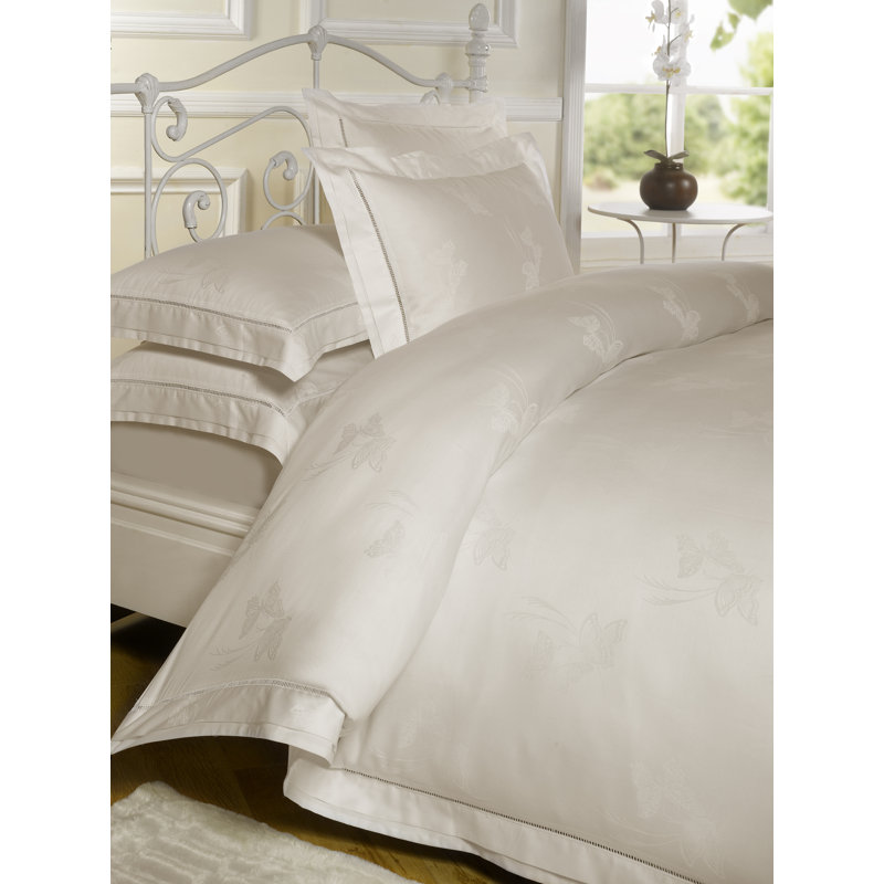 Beachampton Polyester Solid Colour Duvet Cover Set with Pillow Shams Included, Double - 2 Pillowcases (45 x 45 cm), White