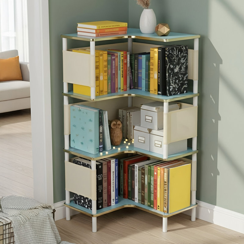 46.5cm W Bookcase, (4 Shelves) 88"H x 46.5"W x 46.5"D