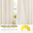 NICETOWN Natural Linen Back Tab Curtains for Kitchen Over Sink, Rod Pocket Short Drapes Light Filtering Sheer Farmhouse Window Valances Covering for Bedroom, 2 Panels.-382605159-382605154