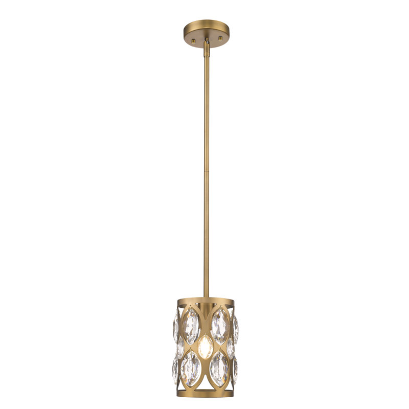 Delphina 1 - Light Single Pendant, Heirloom Brass