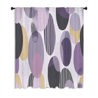 Rideau transparent en polyester Iymona