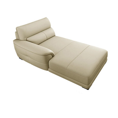 Chaise longue inclinable en similicuir de style simple et moderne