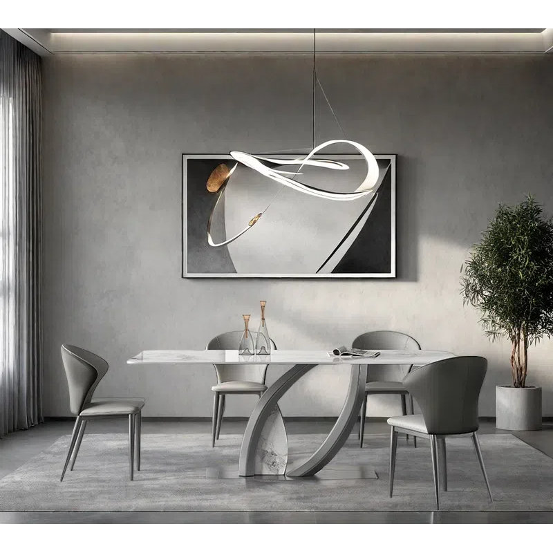 Ensembles de table de salle à manger légers et luxueux., H 29,53 po x L 70,87 po x l 35,43 po