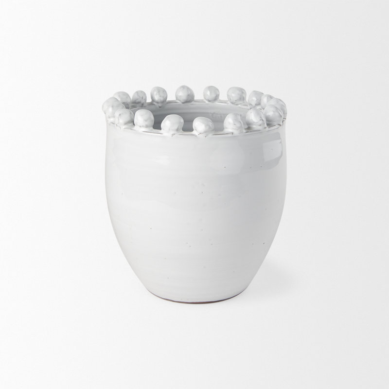 Watson Ceramic / Porcelain Table Vase, 9.06" H x 8.07" W x 8.07" D