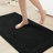 1 Pcs 24x72" Reversible 100% Cotton 3000 Gsm Black Bath Rug - Superior Table Top , Medium Pile 0.5", Long Lasting Feel, Machine Washable, Non Slip Recommended-1327629988