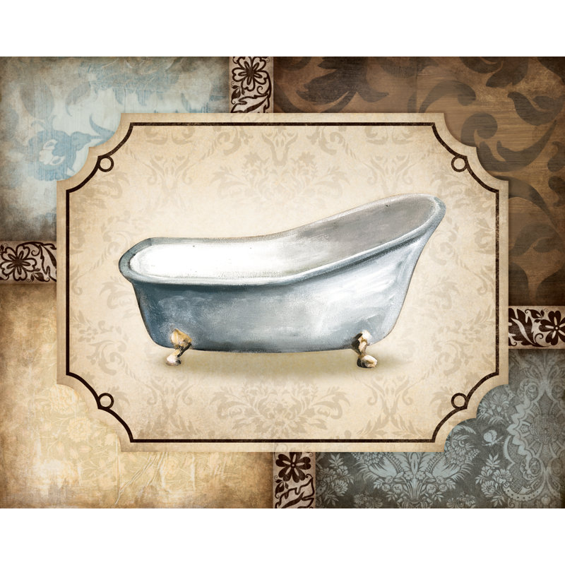 Classic Bathtub II - Painting Print, 91 cm H x 61 cm W, Wrapped Canvas
