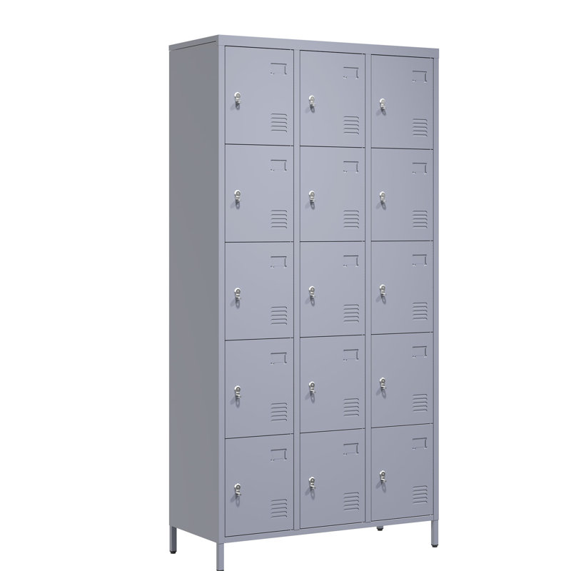 Casier en métal 15 portes avec serrure Caraballo