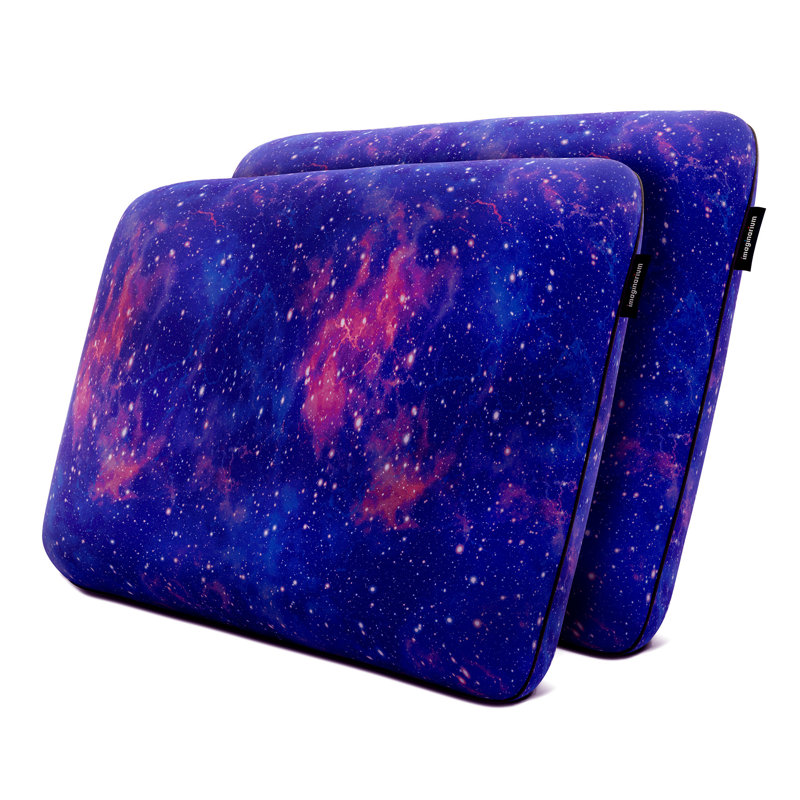 Memory Foam Fun Pillow Medium Standard Bed Pillow with Cool-to-the-Touch Cover, Universe