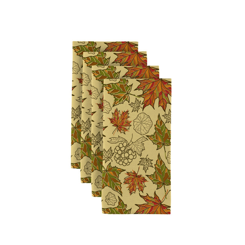 Polyester Floral Square Napkin