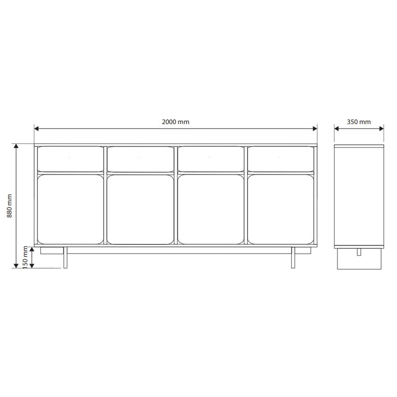 200cm Sideboard