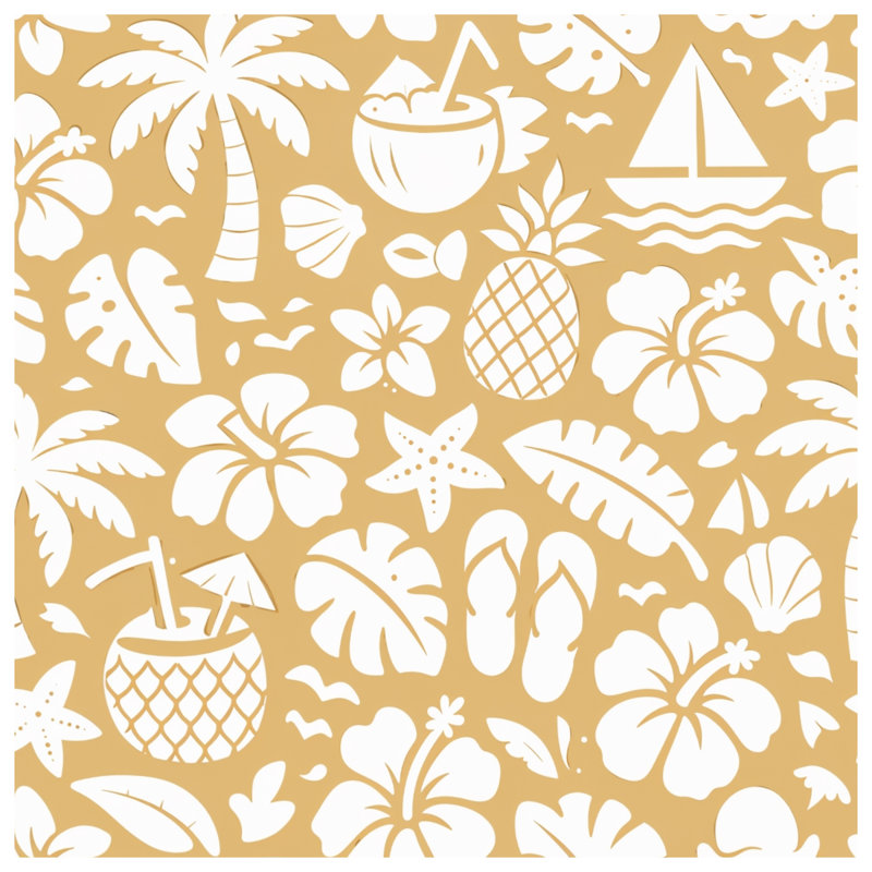 Housses de couette Tropical Beach, King