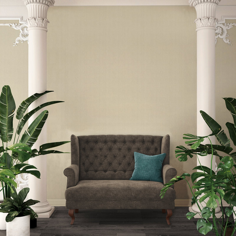 Absolutely Chic 10.05m x 53cm Embossed Wallpaper Roll, Metallic/Beige/Grey