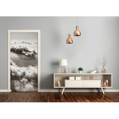 Flying Above The Clouds Door Decal