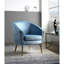 Fauteuil demi-tonneau en cuir fleur 28 po-589181530