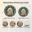 Mushroom Wreath Stained Glass Window Panel,12"H-131577596