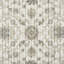 Tapis de sol en médaillon marocain, 18 po x 27 po, ivoire