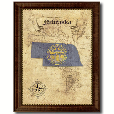 Carte du Nebraska State, 18 x 23