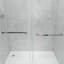 Porte de baignoire coulissante lisse sans cadre Opoc Mirage MCOCOD l 56-61 "x H 60" avec verre transparent 3/8 "(10mm)-108687956