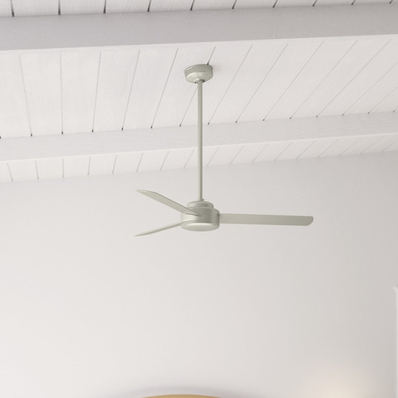 Presto Matte Nickel 52" Low Profile Ceiling Fan with Remote