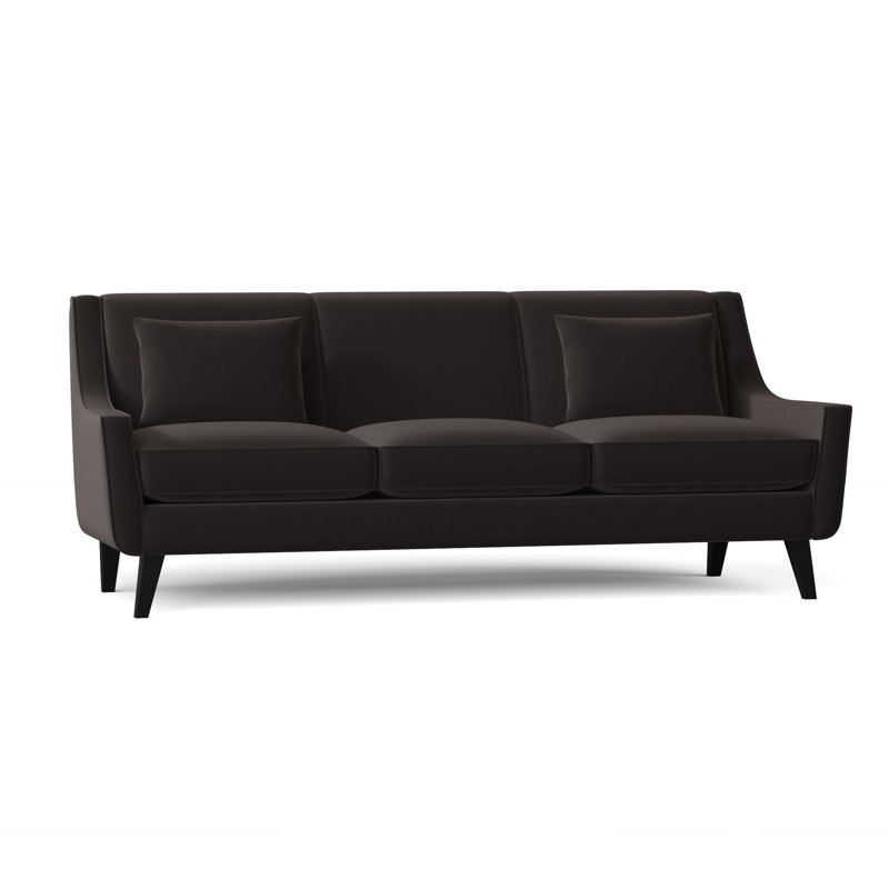 Gros 85'' Upholstered Sofa, Gypsy Graphite Performance Microfiber