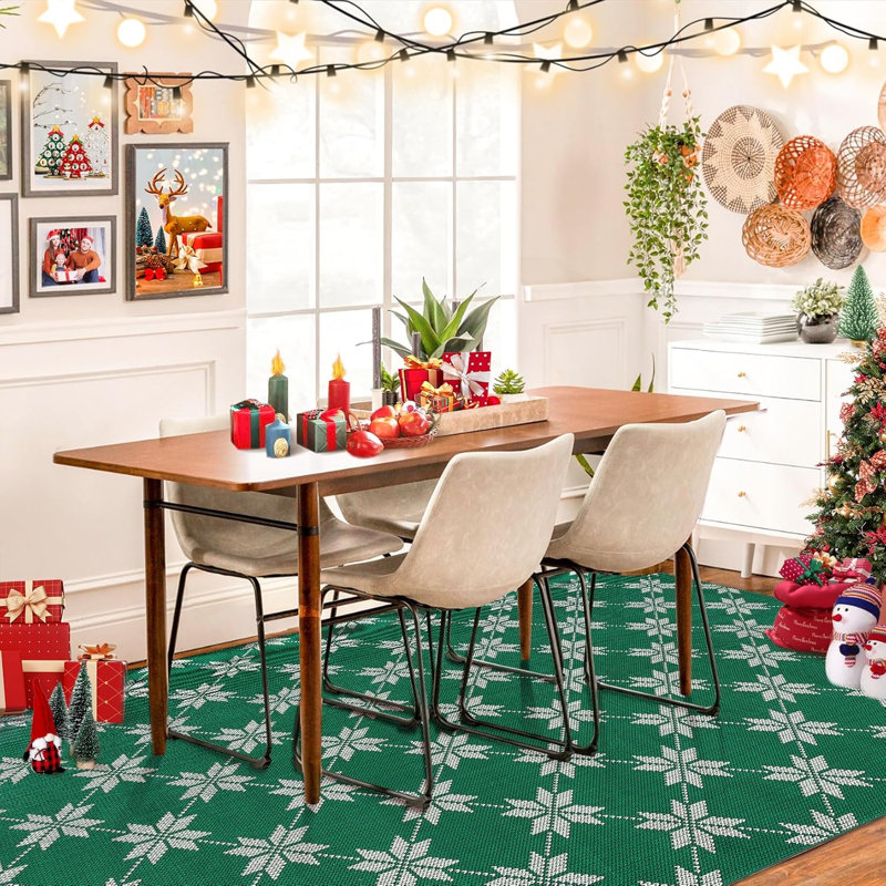 Tapis de Noël pliable Christmas Eve, Rectangle 5 pi x 7 pi