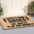 Natural Coir Flocked “Leave Your Shoes Black” Door Mat, Heavy-Duty Non-Slip PVC Backing, Low-Profile Outdoor Doormat-866100471