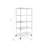 36'' W 5-Tier NSF-Certified Steel Shelving with Wheels