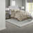 Elegant Bedding Sets, Queen Polyester Pleated Tufted Set For Modern Home