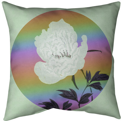 Housse de coussin de peinture pour fleur japonaise