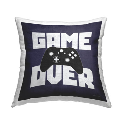 Design de coussin décoratif "Bold Game Over" par Susan Ball