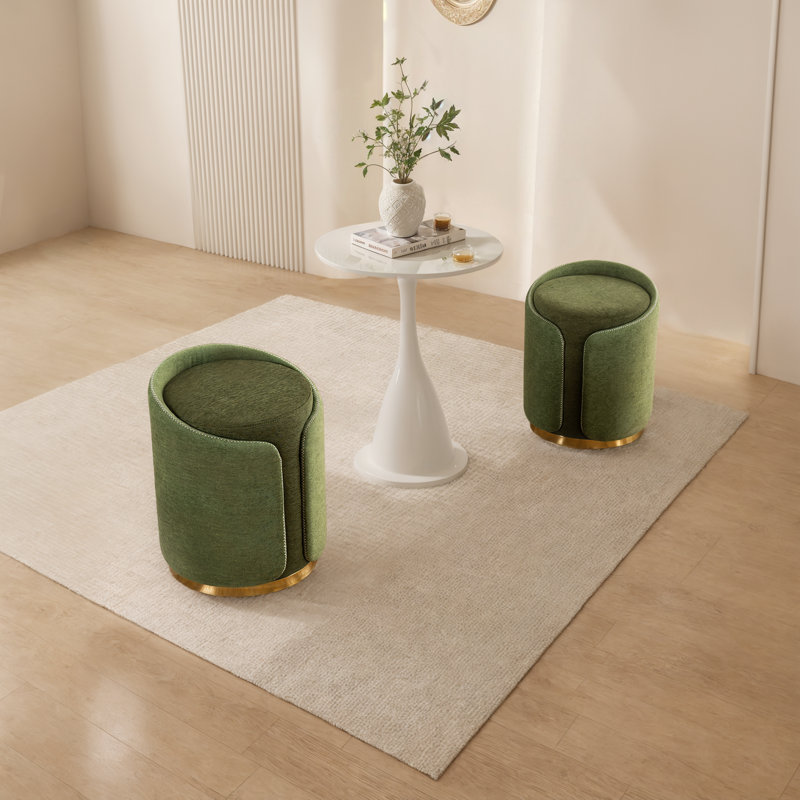 Repose-pieds pivotant Masoomah, Vert