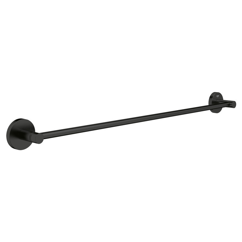 ESSENTIALS 18" Towel Bar, Matte Black, 2.36'' H x 24'' L x 2.13'' D