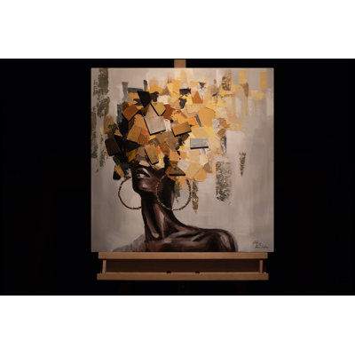 Hand -painted leaf garment acrylic painting