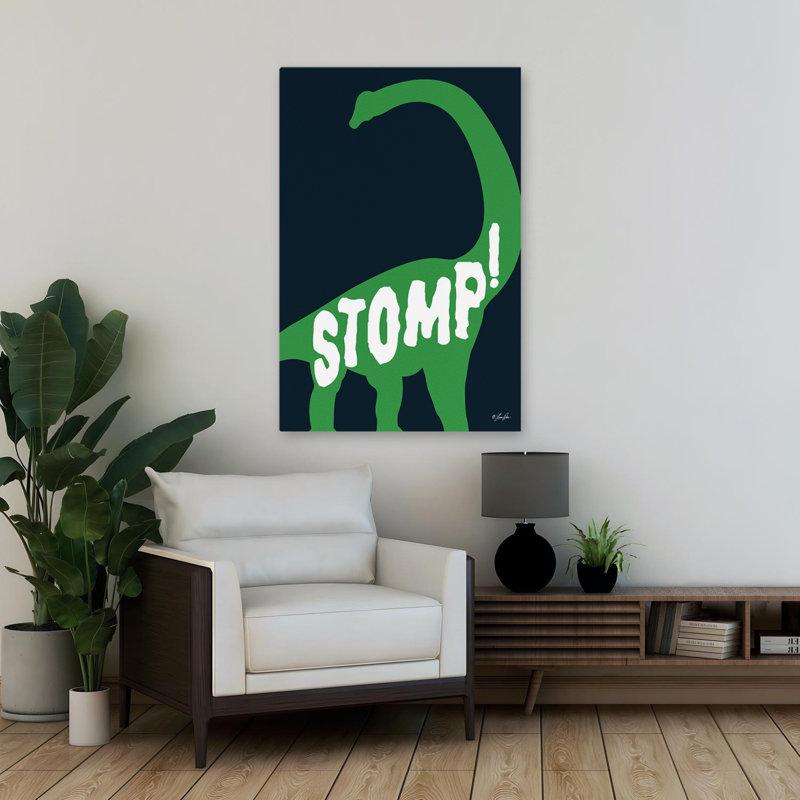 Stomp! - Art contemporain Sauropod vert, H 36 po x l 24 po