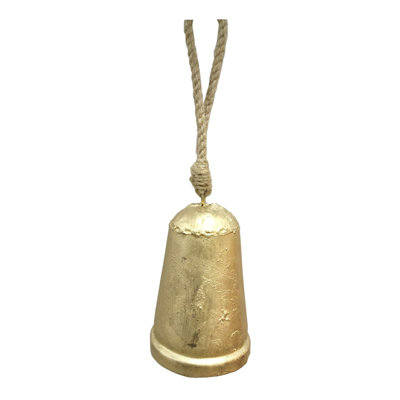 6" GOLD METAL CONICAL BELL