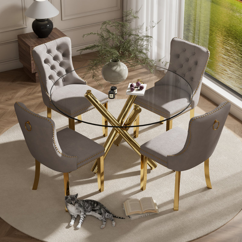 5-Piece Pedestal Dining Set