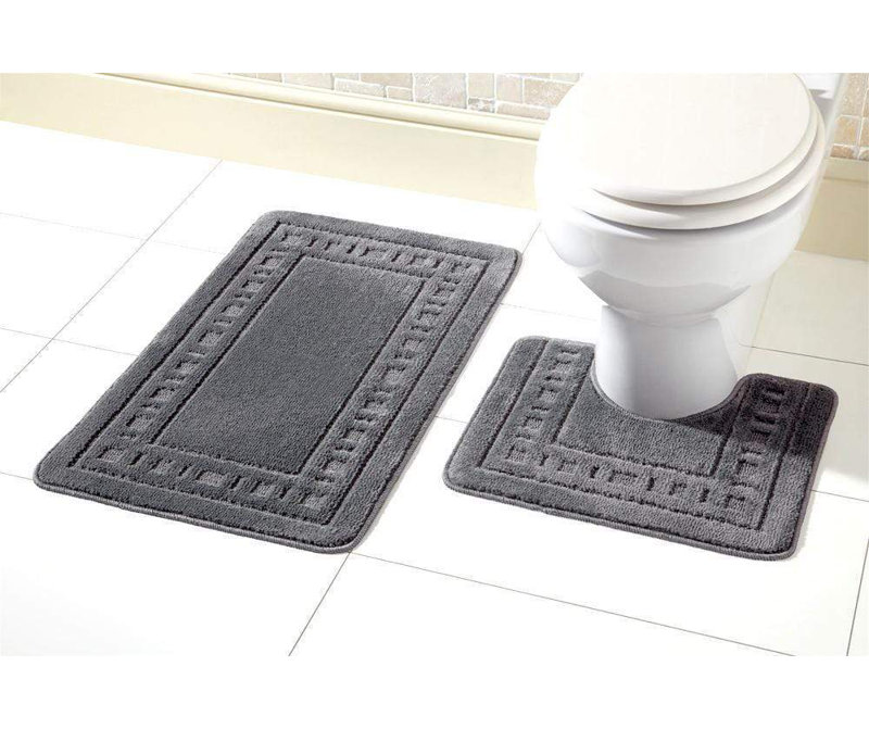 Non-Slip Bath Mat, Grey