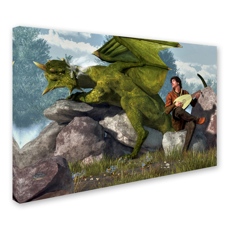 Lethe «Bard and Dragon», impression sur toile tendue, 16 po x 24 po