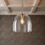 Luminaire suspendu conique 1 lumière en verre doré (13,7 po)