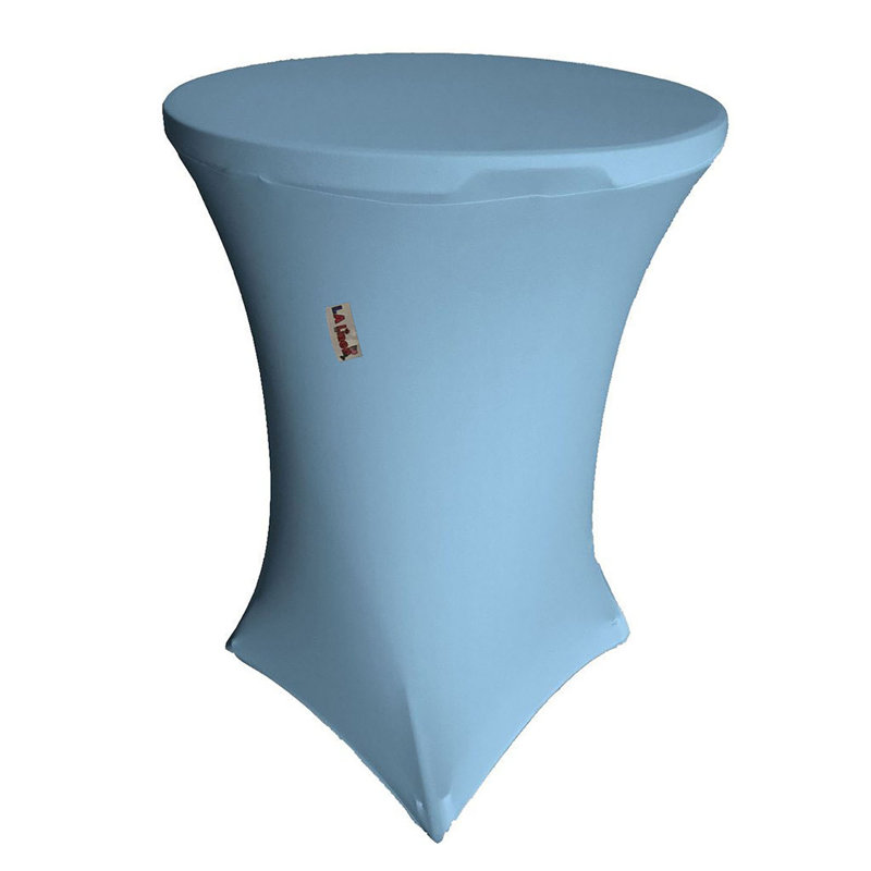 Nappe ronde, R 32 po x H 42 po, Bleu clair