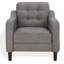 Fauteuil capitonné large Heuton 32,4 po-1482356969