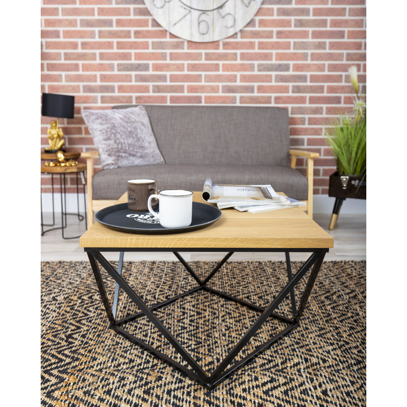 Salters Frame Coffee Table, Bright Oak