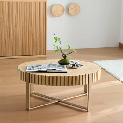 Table basse ronde de 31,5 po Handcraft