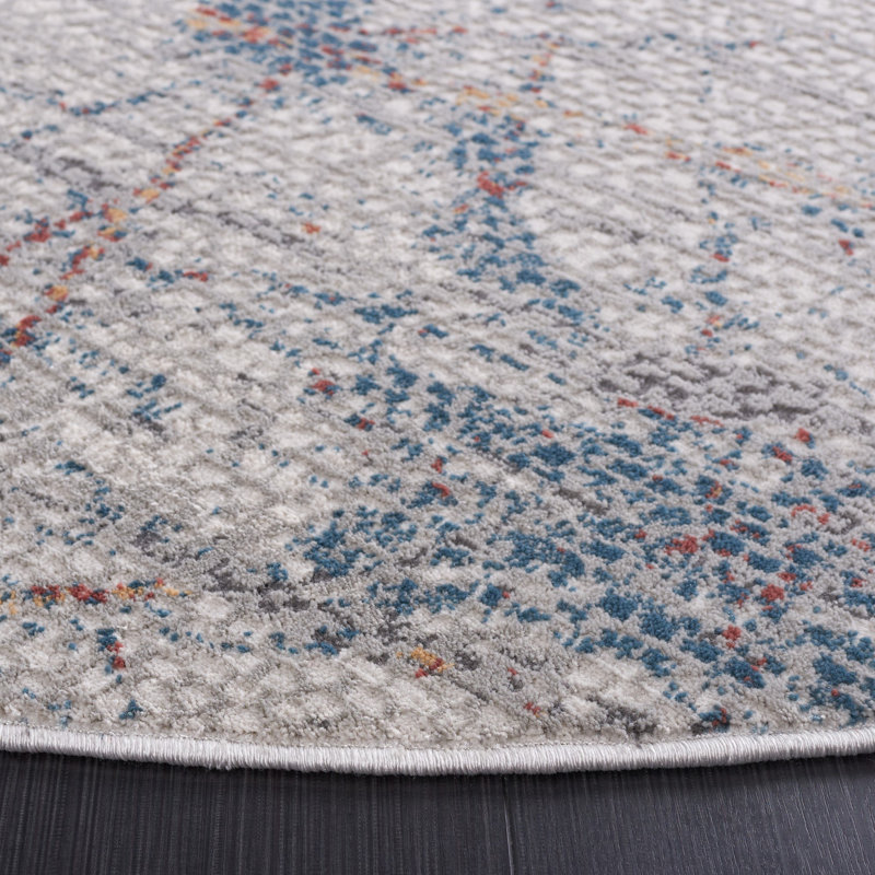 Vogue Performance Abstract Rug, Round 6'7"